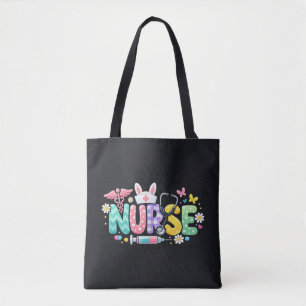 Cute Easter Nurse Medical Humor Tote Bag