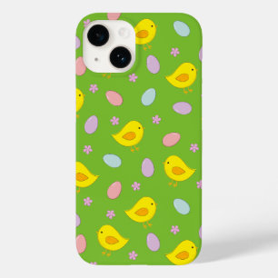 Cute Easter pattern Chickens Eggs Custom color Case-Mate iPhone 14 Case
