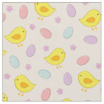 Cute Easter pattern Chickens Eggs Custom color Fabric
