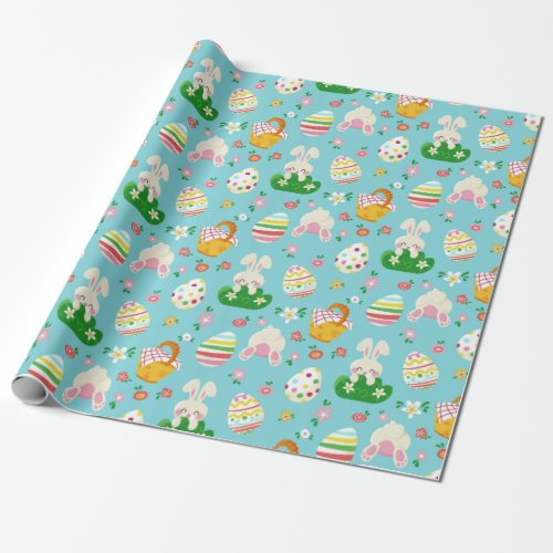 Cute Easter Pattern Wrapping Paper