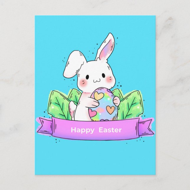 Cute Easter Postcard (Front)