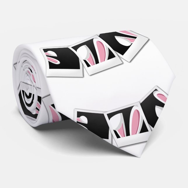 Cute Easter Rabbit Bunny  Neck Tie (Rolled)