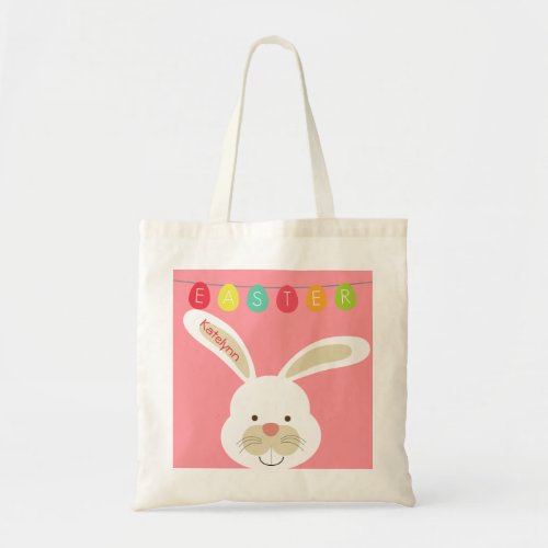 Cute Easter Rabbit Personalized Custom Tote Bag