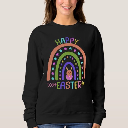 Cute Easter Rainbow Kids Happy Easter Day 2022 Boy Sweatshirt