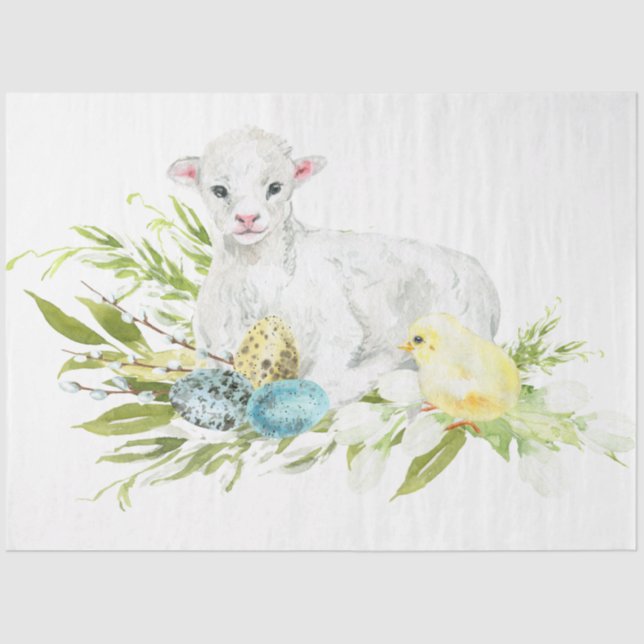 Cute Easter Series Design 4 Tissue Paper (Front)