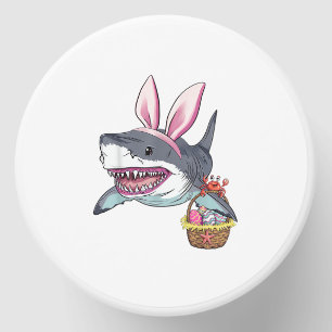Cute Easter Shark Bunny Ears Basket Eggs Happy Eas Mini Candle Favors