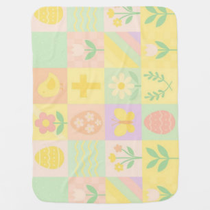 Cute Easter/spring patterned Baby Blanket