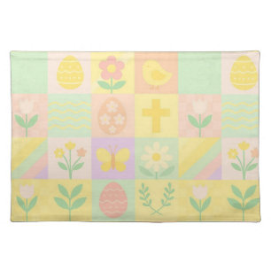 Cute Easter/spring patterned Cloth Placemat