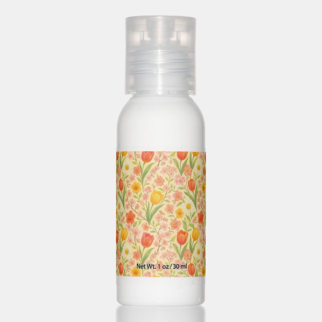 Cute Easter/spring patterned flowers Hand Lotion (Front)
