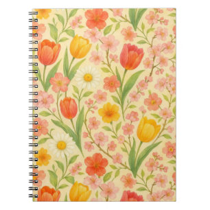 Cute Easter/spring patterned flowers Notebook