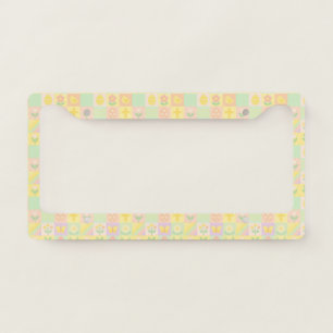 Cute Easter/spring patterned License Plate Frame