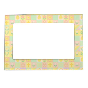 Cute Easter/spring patterned Magnetic Frame
