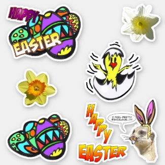 Cute Easter Sticker Set