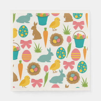 Cute Easter theme pattern paper Napkins