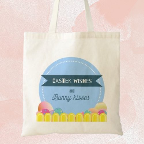 Cute Easter Tote Bag  Bunny kisses