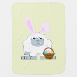 Cute Easter Yeti Swaddle Blanket