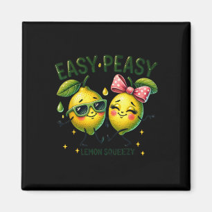 Cute Easy Peasy Lemon Squeezy Hello Summer Vacatio Magnet