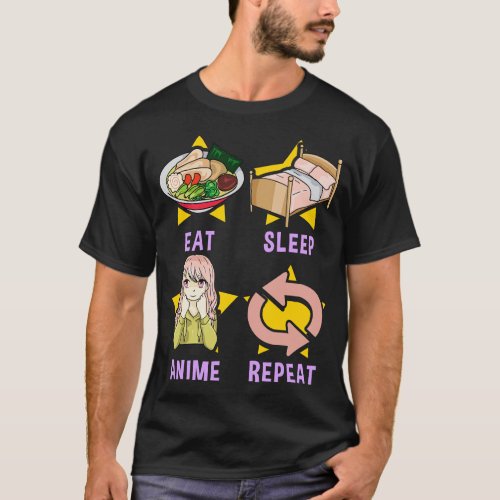 Cute Eat Sleep  Repeat Funny  Obsessed T_Shirt