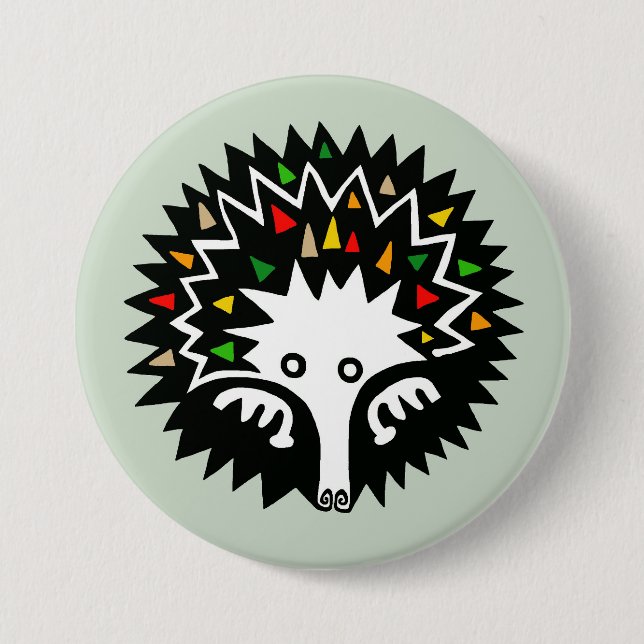 Cute ECHIDNA -Australia -  Wildlife - Button (Front)