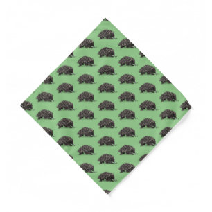 Cute echidna with bee cartoon illustration bandana