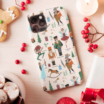 Cute Ecru Nutcracker Ballet Christmas Holiday  Iphone 13 Case by CartitaDesign at Zazzle