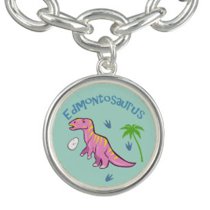 Cute Edmontosaurus Charm Bracelet