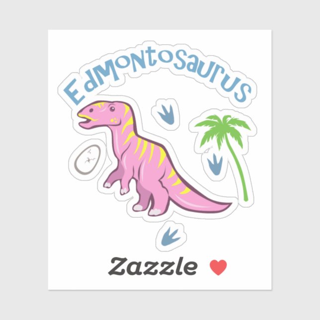 Cute Edmontosaurus Sticker (Sheet)