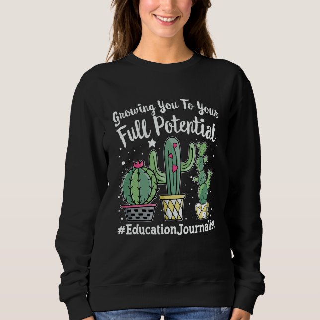 Cute Education Journalist Appreciation Week back t Sweatshirt (Front)
