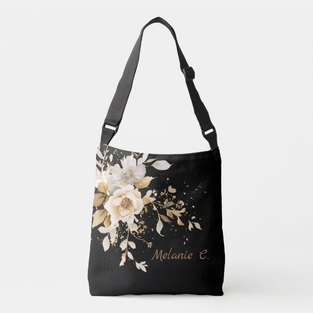 Cute Effortless Elegance Floral Tote (Front)