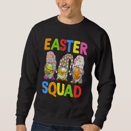 Cute Egg Hunt Squad Gnomes Easter Day Bunny Sweatshirt