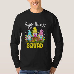 Cute Egg Hunt Squad Gnomes Easter Day Bunny T-Shirt