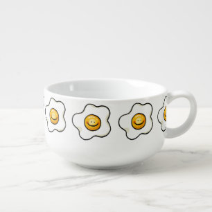 cute egg pattern soup mug