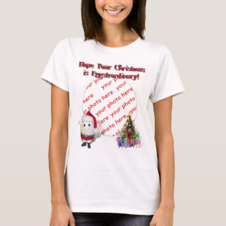 Cute Egg Santa Claus Photo Frame T-Shirt