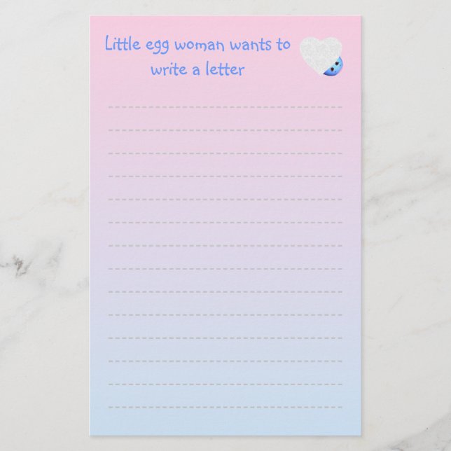 Cute Egg Writing Paper (Front)