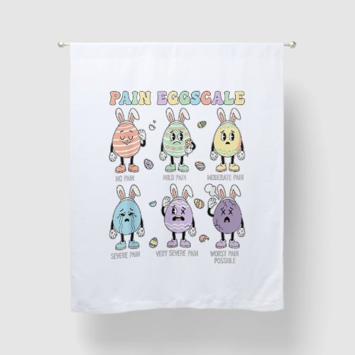 Cute Eggs Pain Scale Nurse Triage ICU Assessment E Blackout Curtains