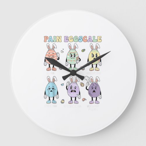 Cute Eggs Pain Scale Nurse Triage ICU Assessment E Large Clock
