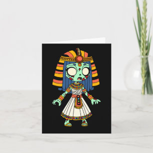 Cute Egyptian Zombie Note Card