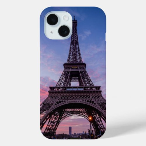 Cute Eiffel Tower in Paris France Photo iPhone 15 Case