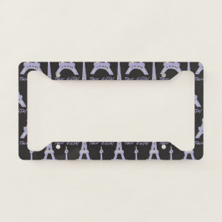 Cute Eiffel Tower License Plate Frame