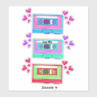 Cute Eighties Vintage Music Mixtape Cartoon