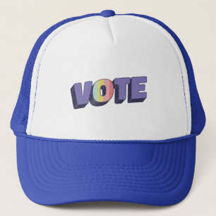Cute Election Purple Vote Novelty Trucker Hat