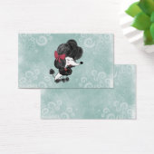 Cute elegant French poodle girly cartoon (Desk)