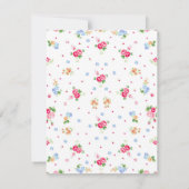 Cute elegant girly vintage small floral hearts (Back)