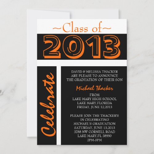 Cute Elegant Graduation AnnoucementInvitation Invitation