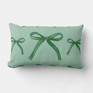 Cute elegant green bow pattern 