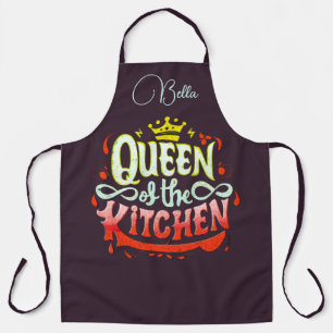 CUTE ELEGANT QUEEN OF THE KITCHEN APRON
