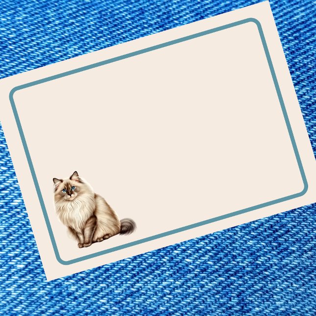 Cute Elegant Ragdoll Cat Post-it Notes (Creator Uploaded)