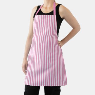 Cute Elegant Rose Pink Sherbet and White Striped