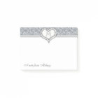 Cute elegant stylish lace heart monogram