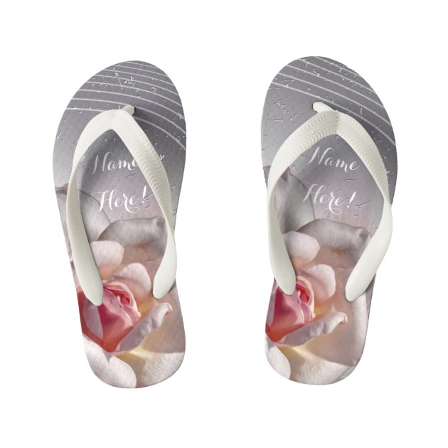 flower girl flip flops